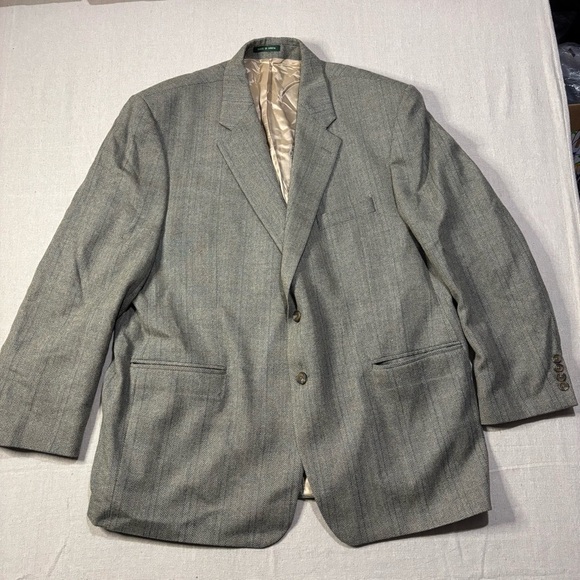 Lauren Ralph Lauren Mens 100% Virgin Wool Blazer Suit Jacket Two Button Coat 50R - Picture 1 of 10